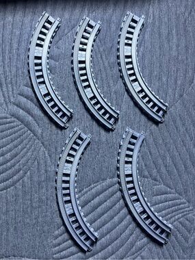 Thomas The Train Trackmaster Gray Track Curve Replacement Piece EL-LOT of 5